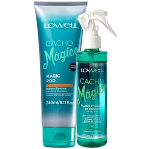 Kit Lowell Cacho Mágico Shampoo 240ml + Fluido Ativador 200ml