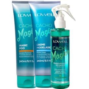 Kit Lowell Cacho Mágico Shampoo 240ml + Creme Modelador 240ml + Fluido Ativador 200ml