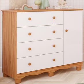 Cômoda Junior 1 Porta Lisa 100% MDF Moveis Peroba