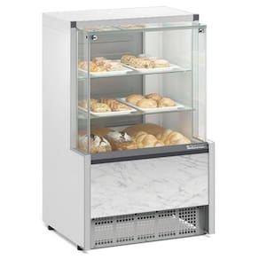 Vitrine Neutra Aurora Vidro Reto Mpna075r Gelopar Balcão Seco Branco Bivolt