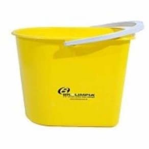 Balde 12 Litros Mopinho Com Alça Bralimpia Amarelo