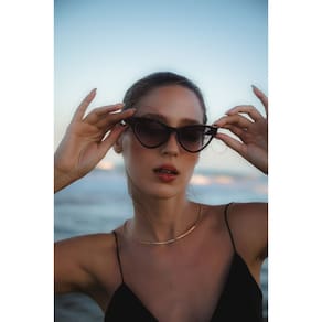 Óculos Solar Beira-Mar Preto Com Lentes Degradê - Al Mare - ÓR Eyewear - Proteção UV 400