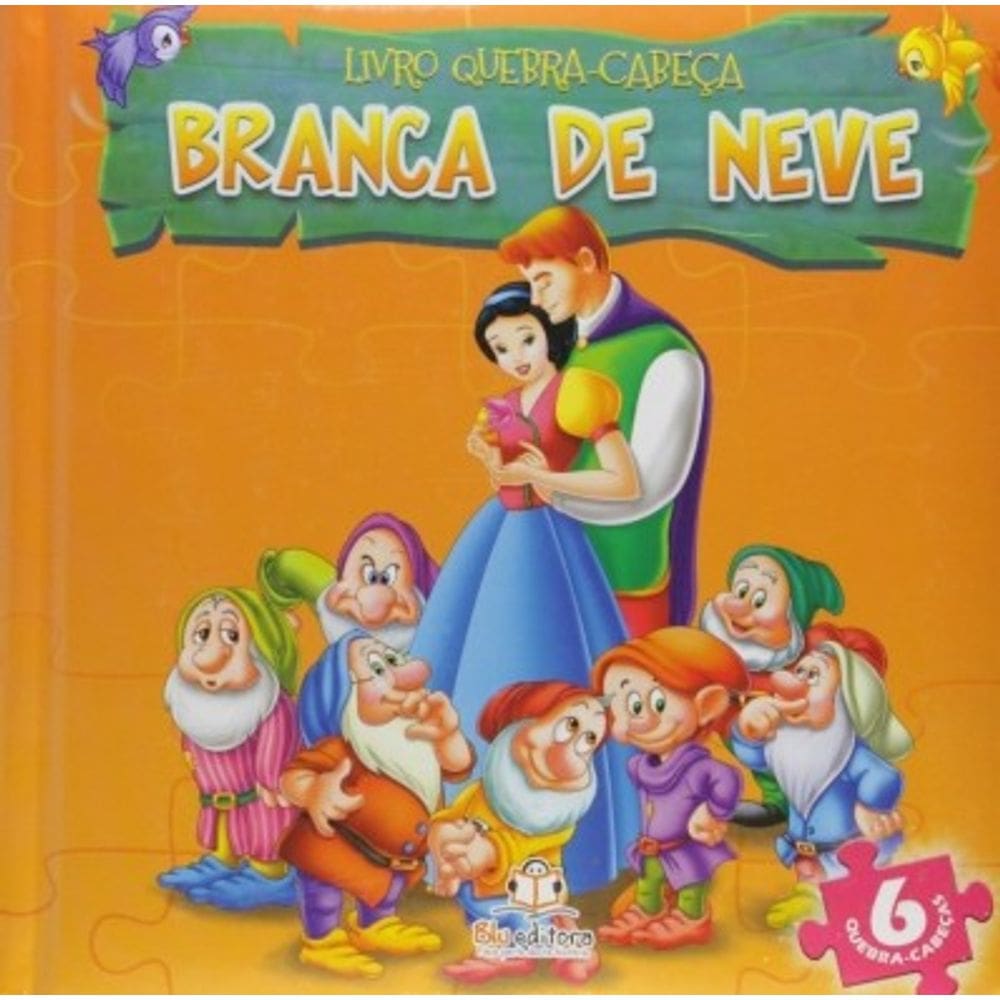 Livro Quebra-cabeça Pequeno: Branca de Neve