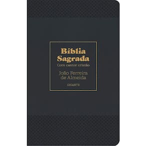 Bíblia RC Gigante Com Cantor Cristão com Letra - Capa Luxo Preta