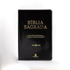 Bíblia Sagrada NVI Preta Leitura Perfeita - Letras Vermelhas