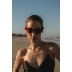 Óculos Solar Aqua Vermelho Translúcido - Al Mare - ÓR Eyewear - Proteção UV 400