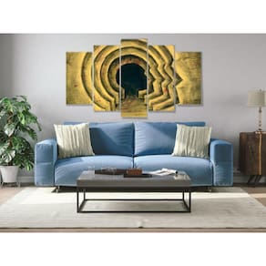 Quadro Mosaico Lindo 5 Peças Mdf Psicologia Mente Mod422