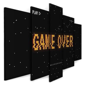 Quadro Decorativo Sala Quarto Escritório Game Over
