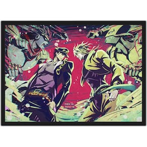 Quadro Anime Jojo`S Bizarre Adventure Desenho Com Moldura