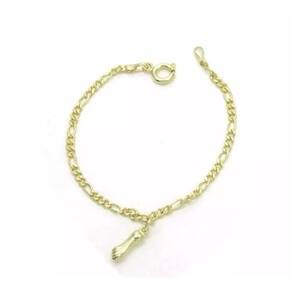 Pulseira Unissex Figa Sorte Folheado A Ouro 18k