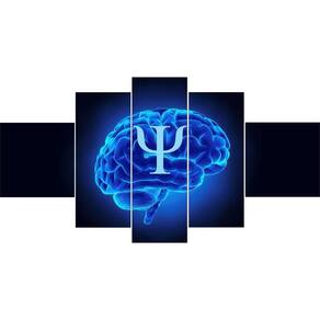 Quadro Decorativo Símbolo Da Psicologia Kyme 5 Peças