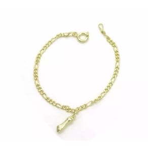 Pulseira Unissex Figa Sorte Folheado A Ouro 18k