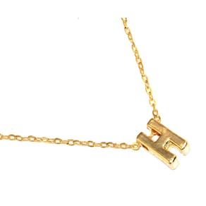 Colar Cordão Inicial Letra H Lembrancinha Folheado 18k