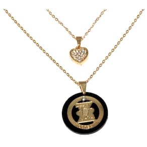 Colar Cordão Duplo Zootecnia Folheado Ouro 18k