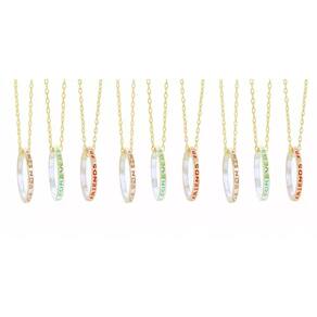 Colar Best Friends Bff Folheado A Ouro 18k - 9 Pçs