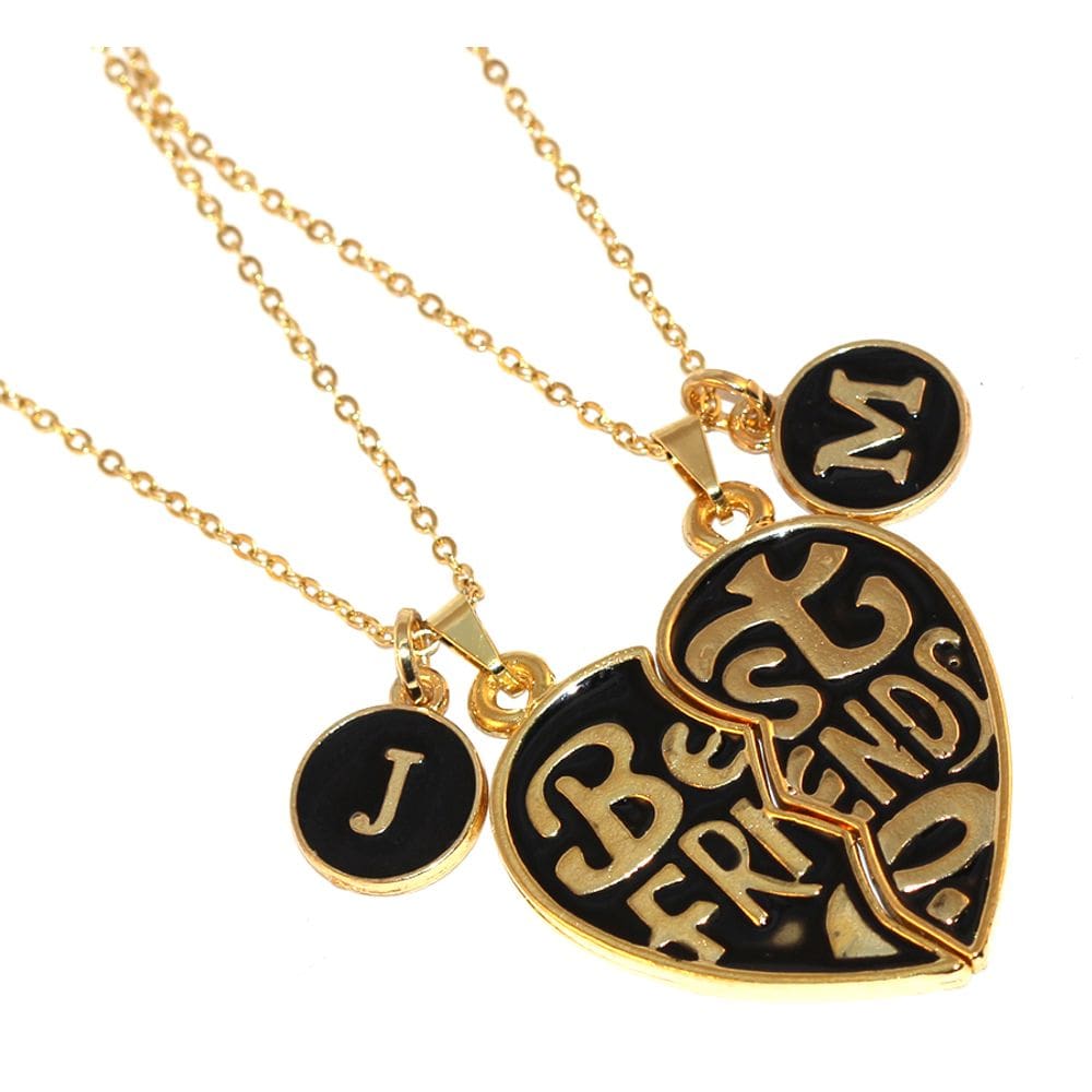 Colar Cordão Minha Amiga Best Friends Inicial Folheado 18k