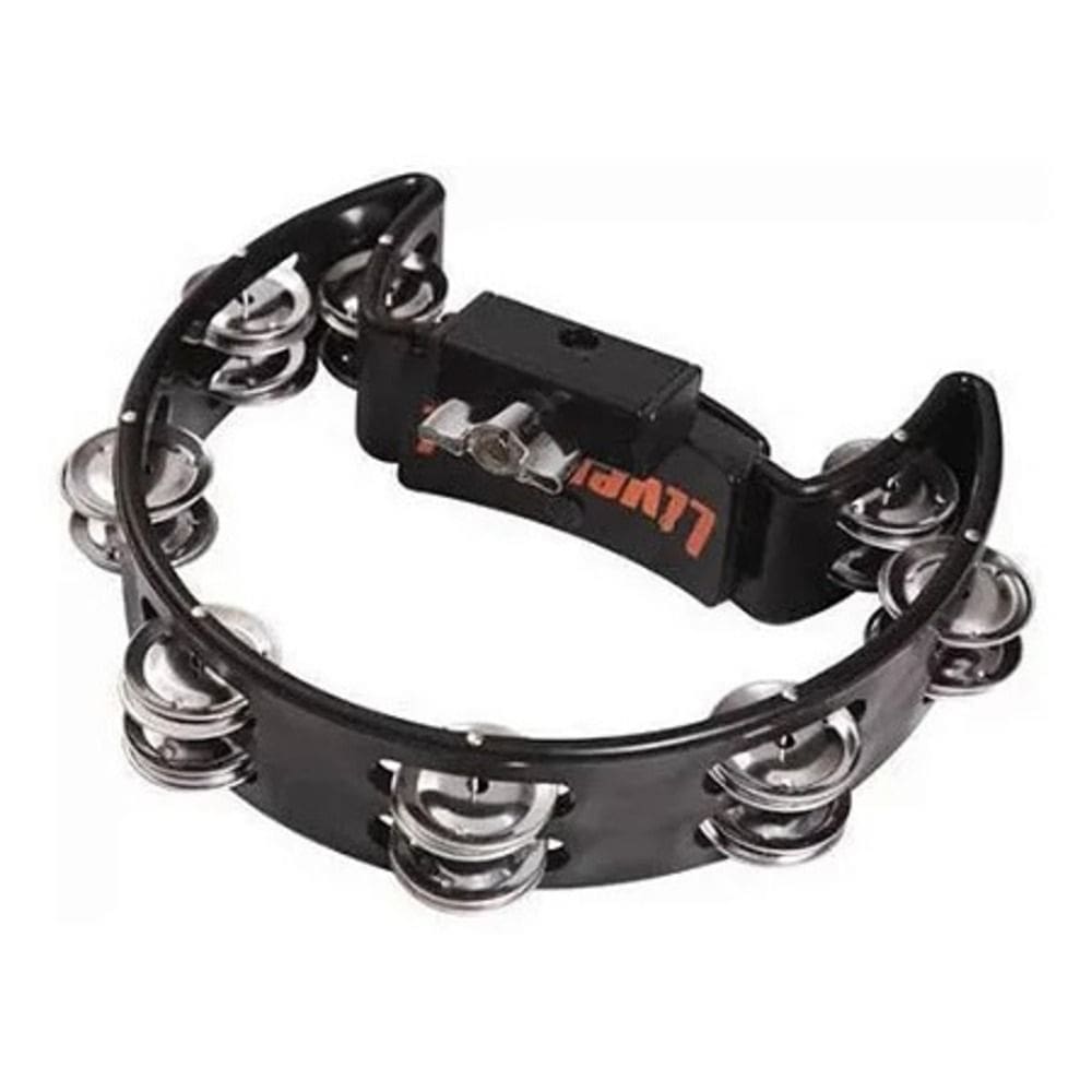 Pandeiro Meia Lua Com Clamp Preto