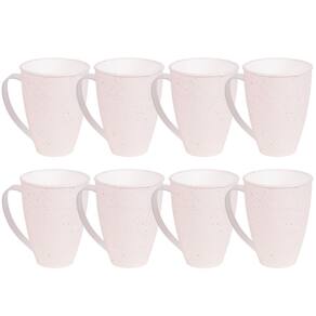 Caneca de plástico 360ml Gourmet marmorizado com 8 unidades Plasutil ref.340