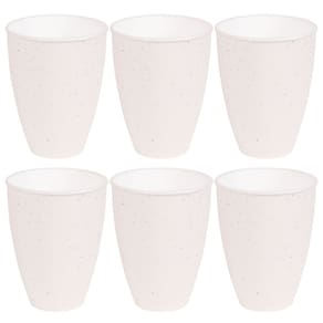 Copo de plástico 520ml Gourmet marmorizado com 6 unidades Plasutil ref.338
