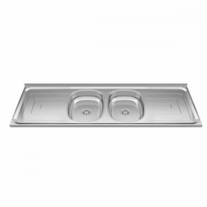 Bacia Inox Com 2 Cubas 1,60x0,53 Duranox