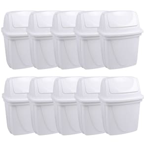 Lixeira basculante para pia 4,9 litros com 10 unidades Plasutil ref.3732