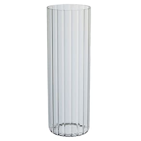 VASO DECORATIVO ENFEITE CASA CILINDRO HOME&CO BOROSSILICATO 30x10x10cm TRANSPARENTE