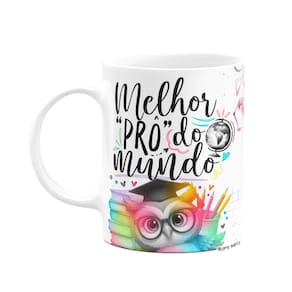 Caneca Professor coruja - Melhor prô do mundo