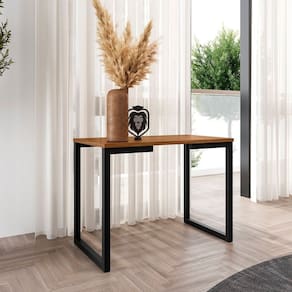 Mesa Lateral Innovare Rustico Origem Nacional Preto/Canela