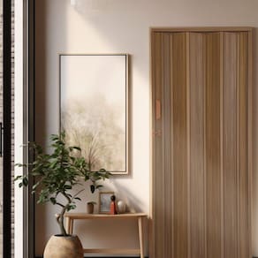 Kit com 5 Portas Sanfonada de Pvc 210x105cm Bariri Imbuia