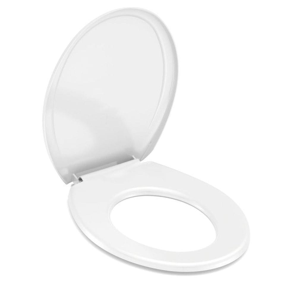 Kit 2 Assentos Sanitário Universal Multimarcas Celite Branco Brilhante