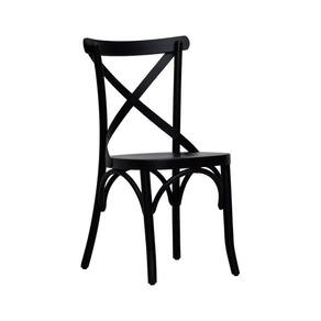 Cadeira Xisto Madeira Maciça 90cm X 50cm X 46,5cm Preto