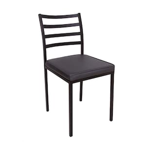 Cadeira para Sala de Jantar Abalone Ambiente Principal Escritório Preto/Amadeirado
