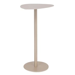 Mesinha de Canto Metal Apoio Sofá Wing Alta Design Champanhe