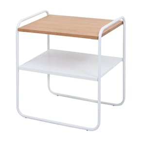 Mesinha Lime Lateral Sala Sofá Cama Decor Branco/Damasco