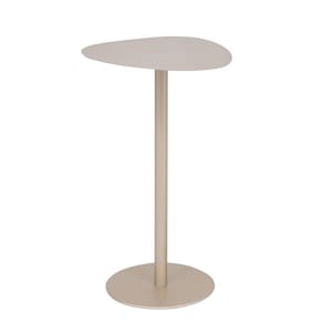 Mesa Lateral Wing Baixa Organica 39x34cm Decoração Moderna Champanhe