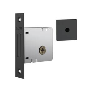Trava de Segurança Stam 1004 Roseta Quadrada 1 Preto Fosco