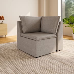 Sofá Modular de Canto 90cm Zen Cabecasa Madeiramadeira Marrom