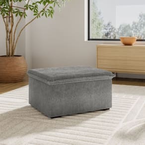 Sofá Modular Puff 70cm Zen Cabecasa Madeiramadeira Cinza