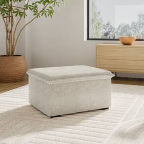 Sofá Modular Puff 70cm Zen Cabecasa Madeiramadeira OFFWHITE
