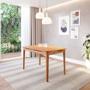 Mesa de Jantar 4 Lugares 130cm Miriti Cabecasa Madeiramadeira Caramelo