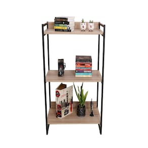 Estante City Estilo Industrial L 800/a 1040 Preto/Amadeirado