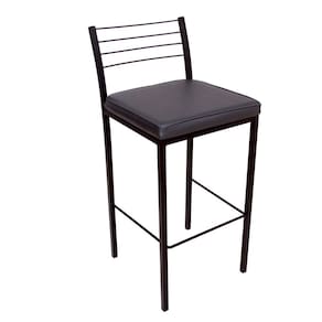 Banqueta Estilo Industrial Egeu Ambiente Principal Escritório Preto