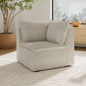 Sofá Modular de Canto 90cm Zen Cabecasa Madeiramadeira Off White