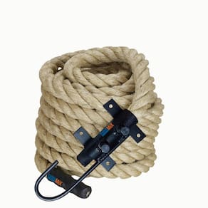 Corda Sisal Escalada 5M Crossfit - Suporte Incluso