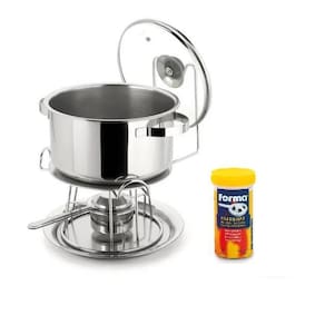 Le Réchaud 8,2 L Difusor Calor Inox Forma 5Pçs + Queimador