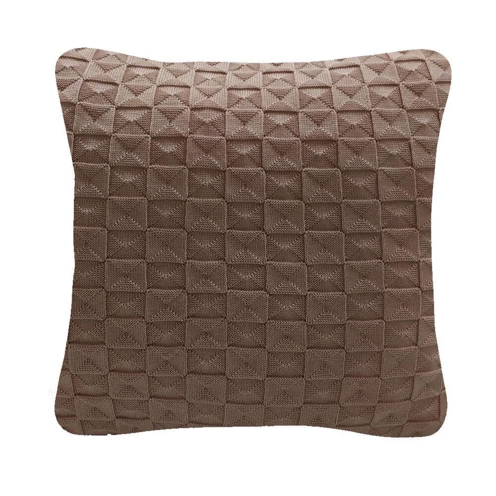 Capa De Almofada Em Tricot Pierina - Decortrico Pink 45X45Cm