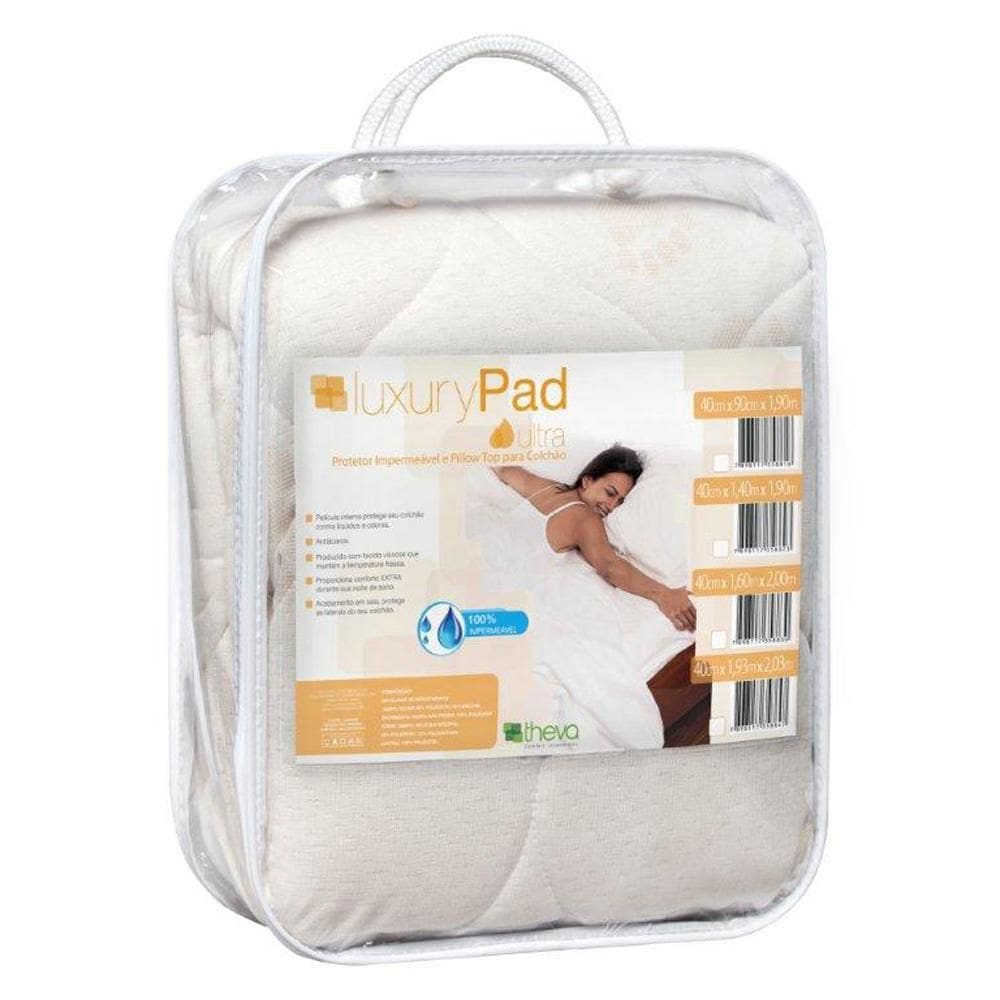 Protetor De Colchão Impermeável Luxury Pad Solteirão 120X203