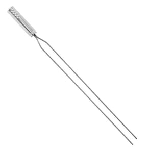 Espeto Duplo Churrasco Inox Cabo Madeira 66Cm Issi Grill