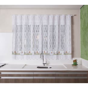 Cortina De Renda Valência Corujinha 2,00M X 1,20M Interlar
