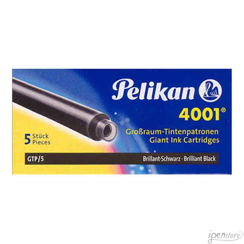 Cartucho Caneta Tinteiro Pelikan 4001 Gtp/5 Brilliant Black